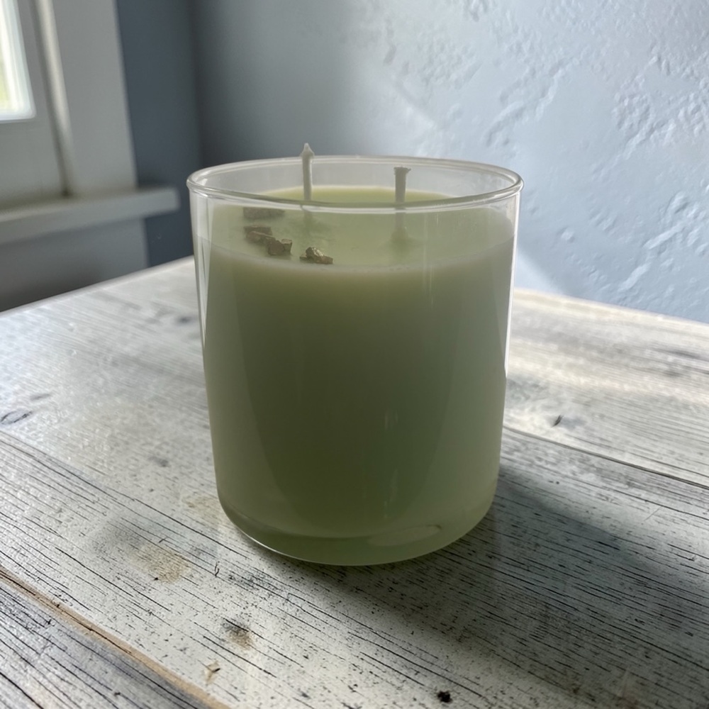 Money manifestation two wick 16 handmade Candle - vanilla orchard
